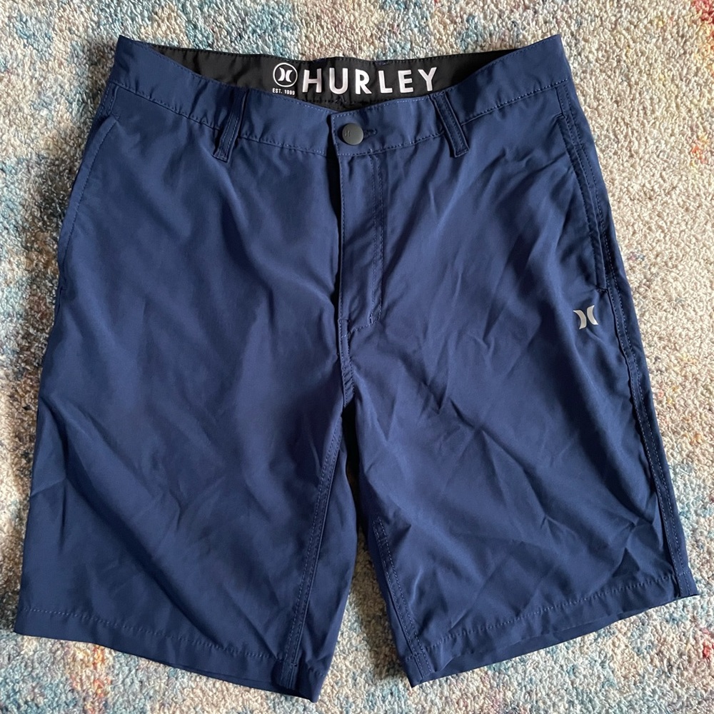 Hurley Men's Hybrid 4-Way Stretch Quick Dry Walk Shorts W/ Reflective Logo 32 W